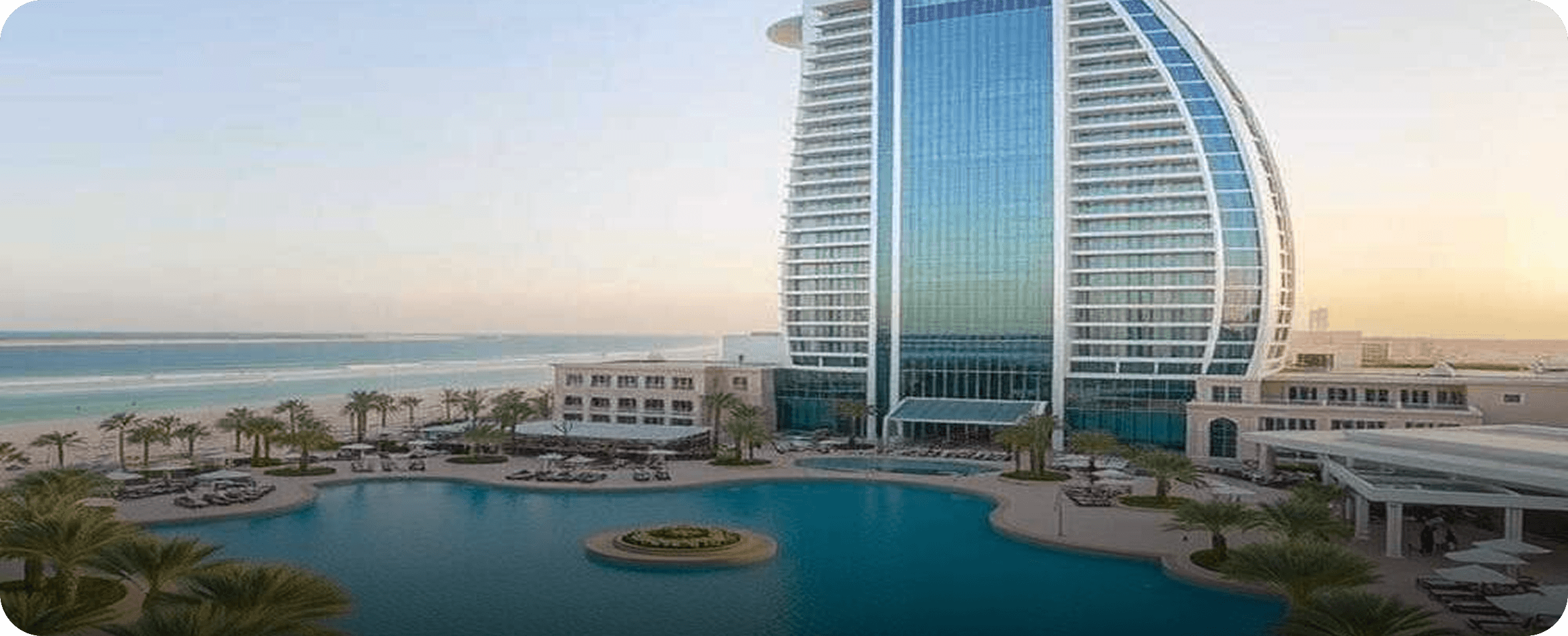 Burj Al Arab luxury hotel in Dubai