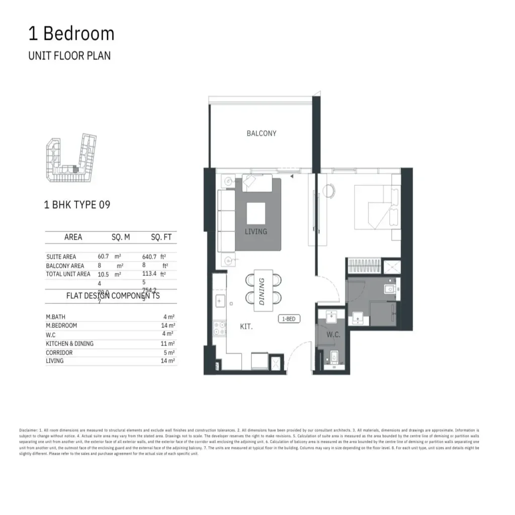 1 bedroom