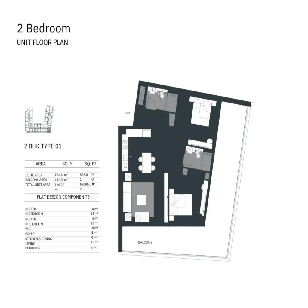 2 bedroom